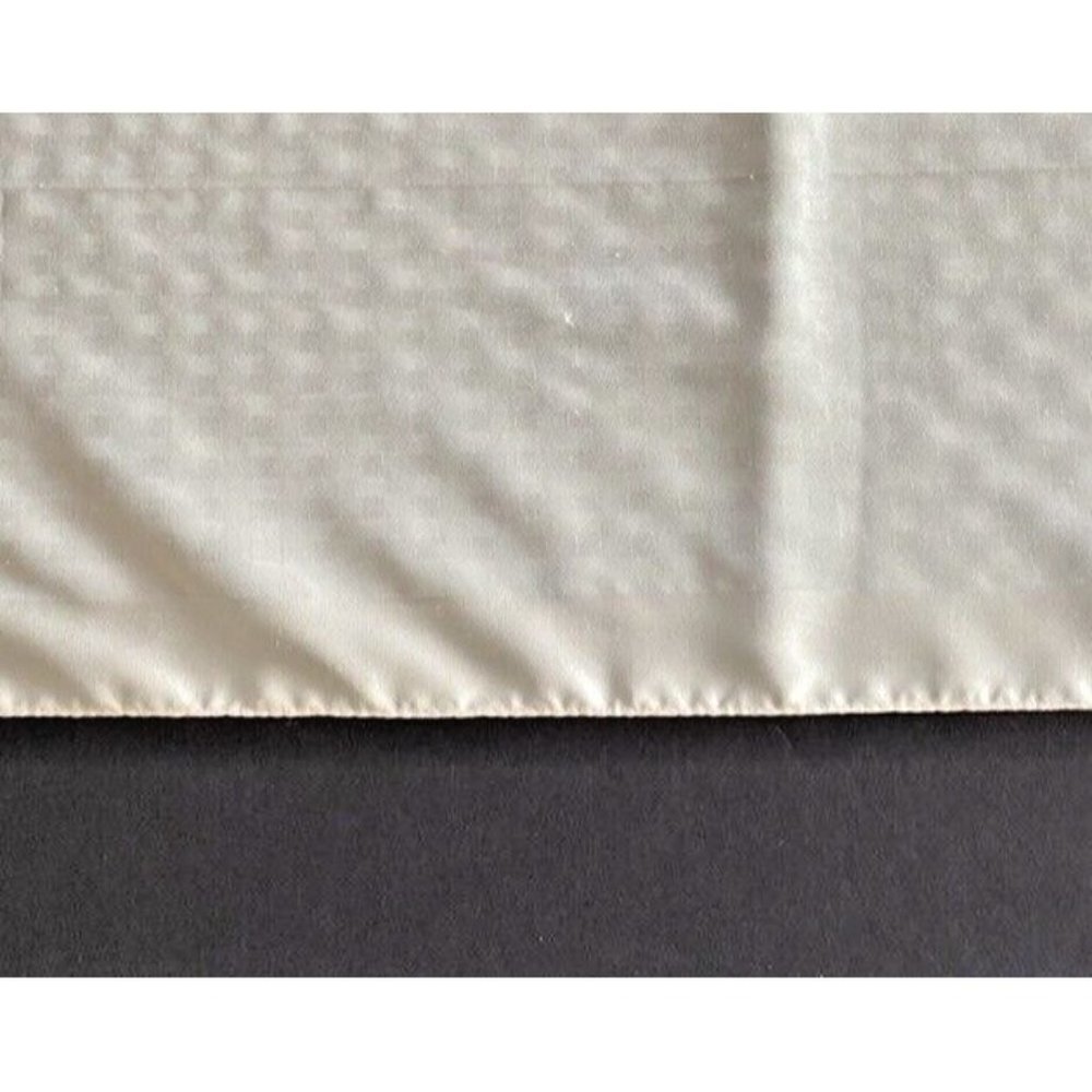Women’s Scarf Cream Geometric Border Long Rectangle Lightweight Casual Vintage - Picture 9 of 16